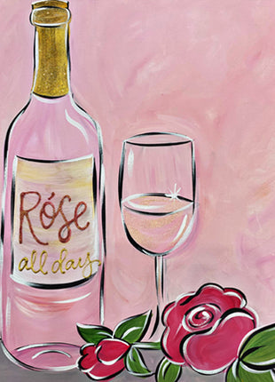 "Rose' All Day" Wine Paint Kit