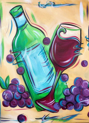 Wine with Grapes Paint Kit