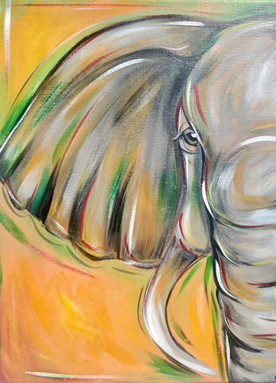 African Elephant Canvas Paint Kit