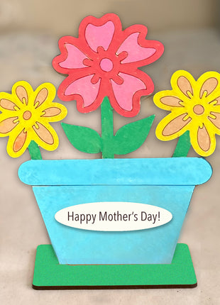 Flowers for Mom (Wooden Shelf Sitter) Kit