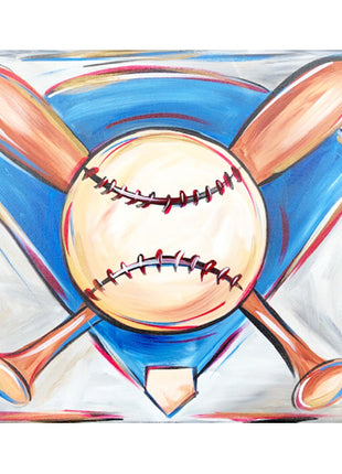 Baseball Diamond Canvas Paint Kit