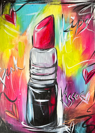 Lipstick Canvas Paint Kit