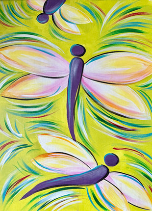 Dragonflies Canvas Paint Kit