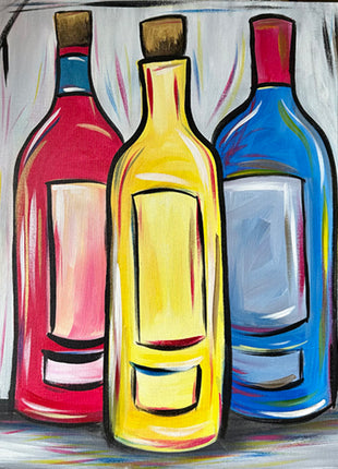 Colorful Wine Trio Paint Kit