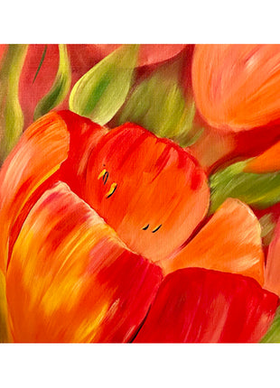 Spring Tulips Canvas Paint Kit