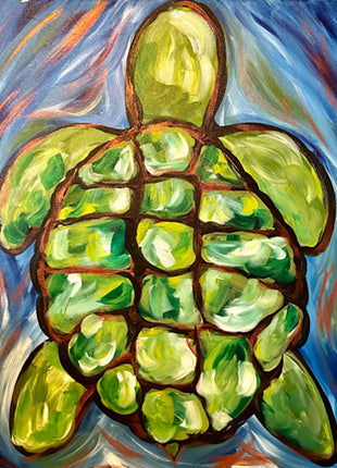 Sea Turtle Canvas Paint Kit