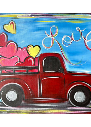 Truck Full of Love Canvas Paint Kit