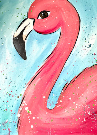 Flamingo Canvas Paint Kit