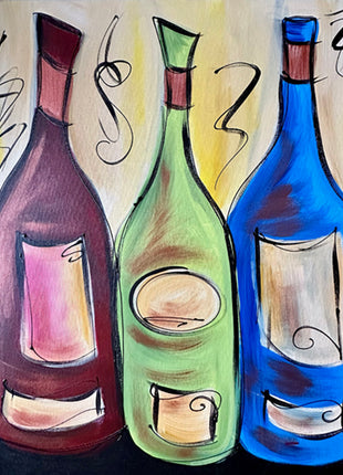 Funky Wine Trio Paint Kit