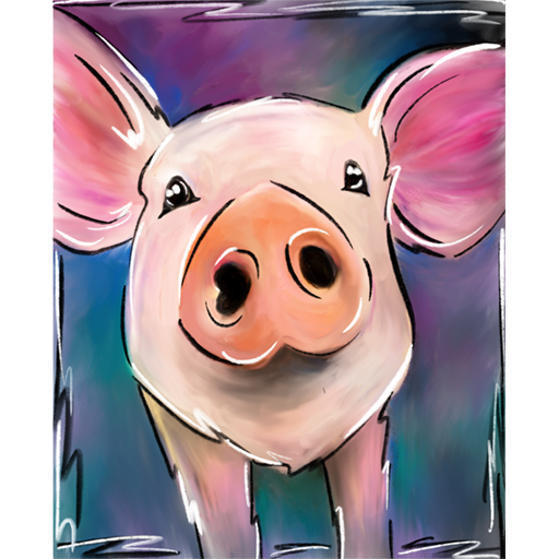 This Little Piggy Paint Kit Sips n Strokes